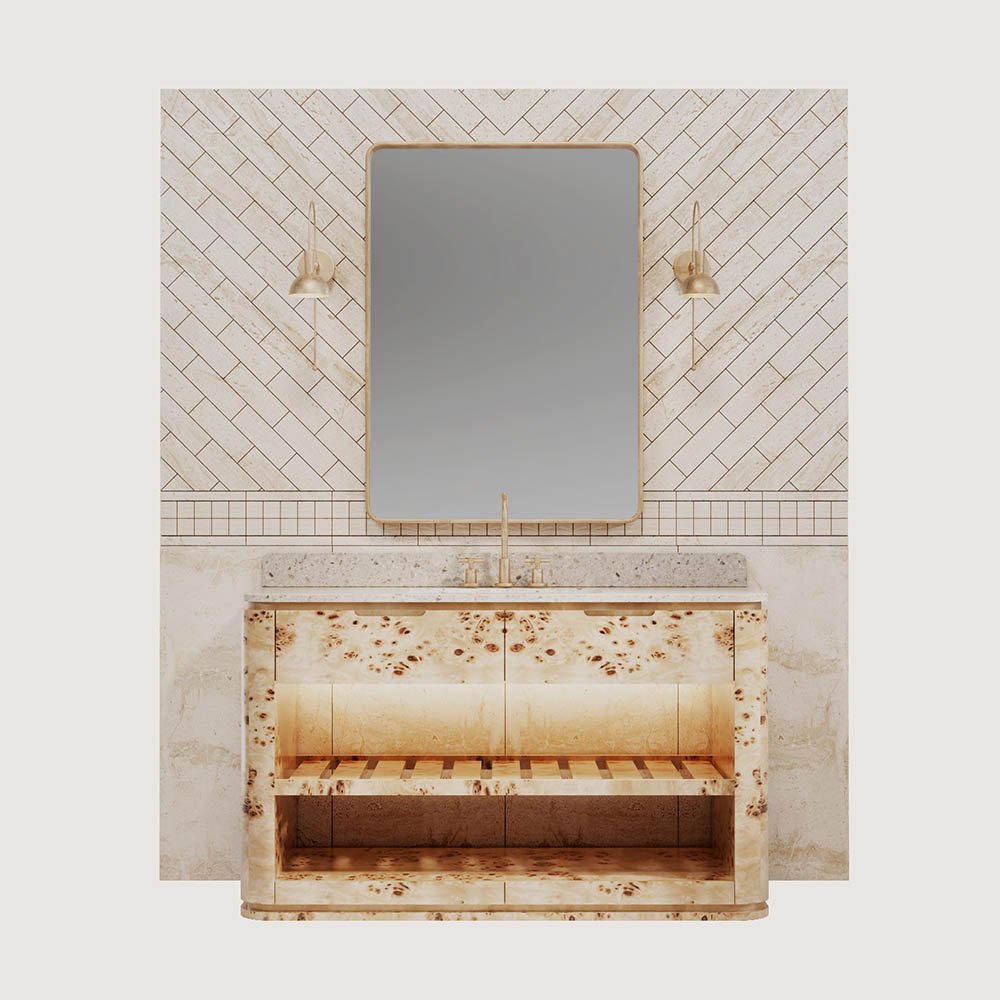 VEGAS > MAZEL, VEGAS - Ahşap-Banyo Lavabo Dolabı NICHED 140